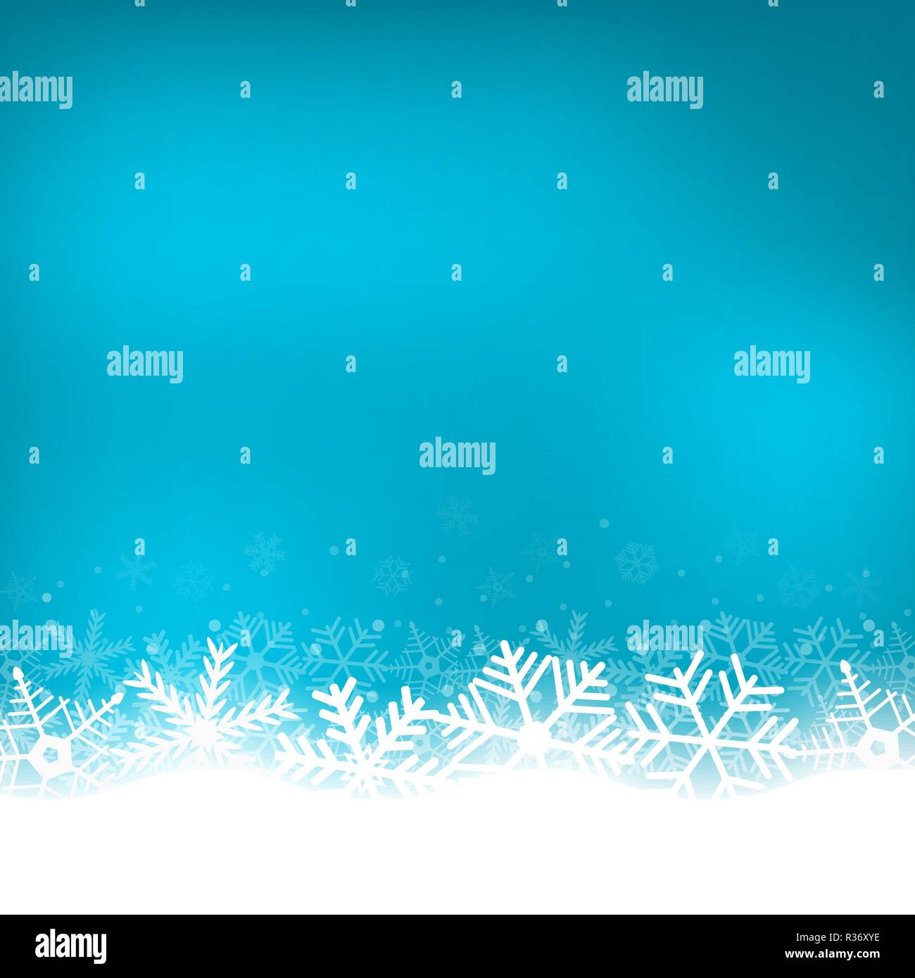 Christmas blue background with snowflakes Stock Vector Image & Art - Alamy