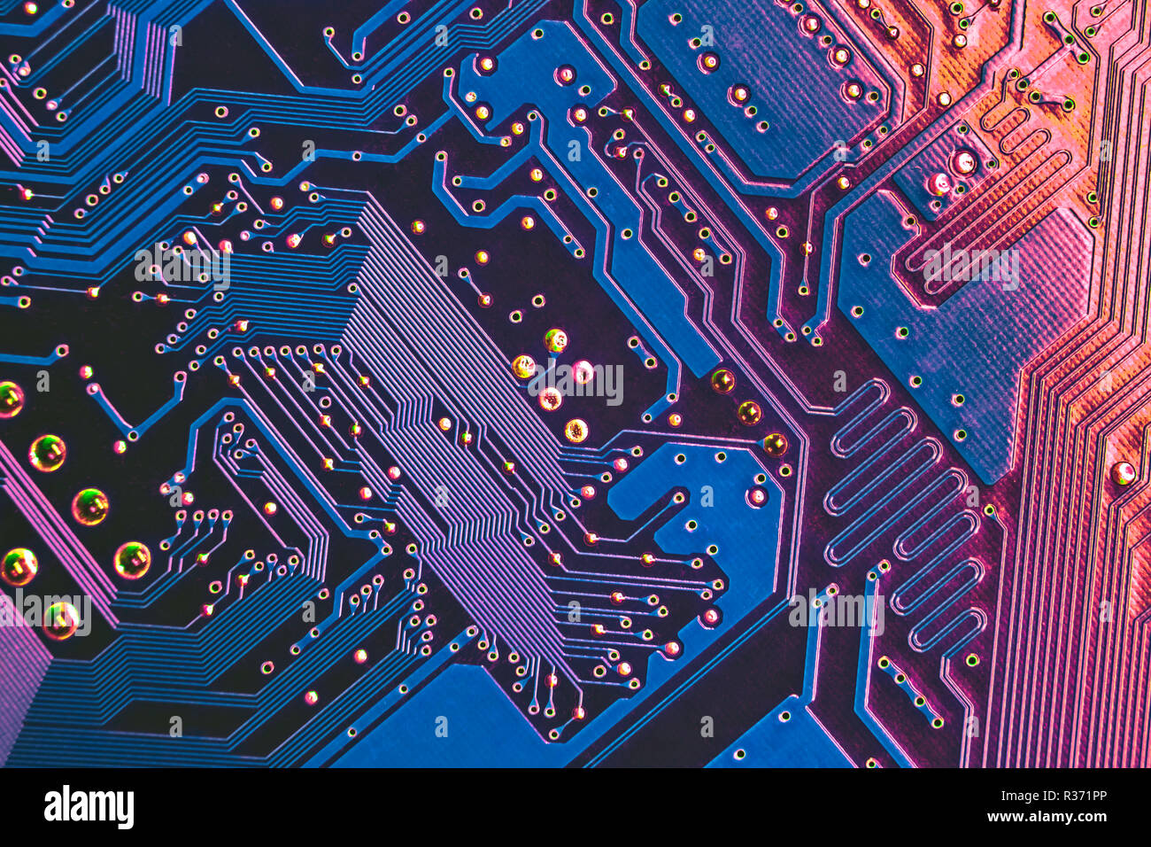 Background image texture of Motherboard digital microchips Stock Photo