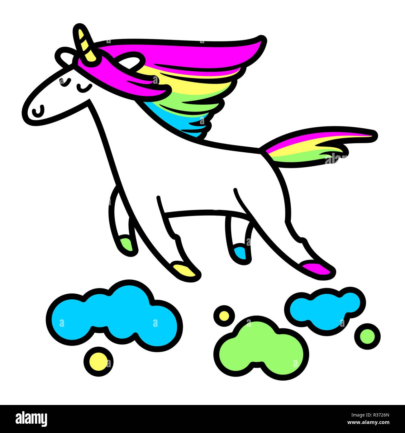 Unicorn in the clouds hi-res stock photography and images - Alamy