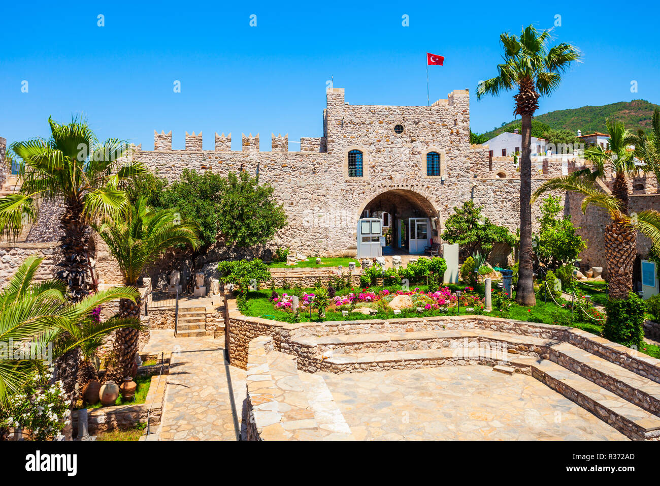 Marmaris Castle located in Marmaris city in Turkey Stock Photo