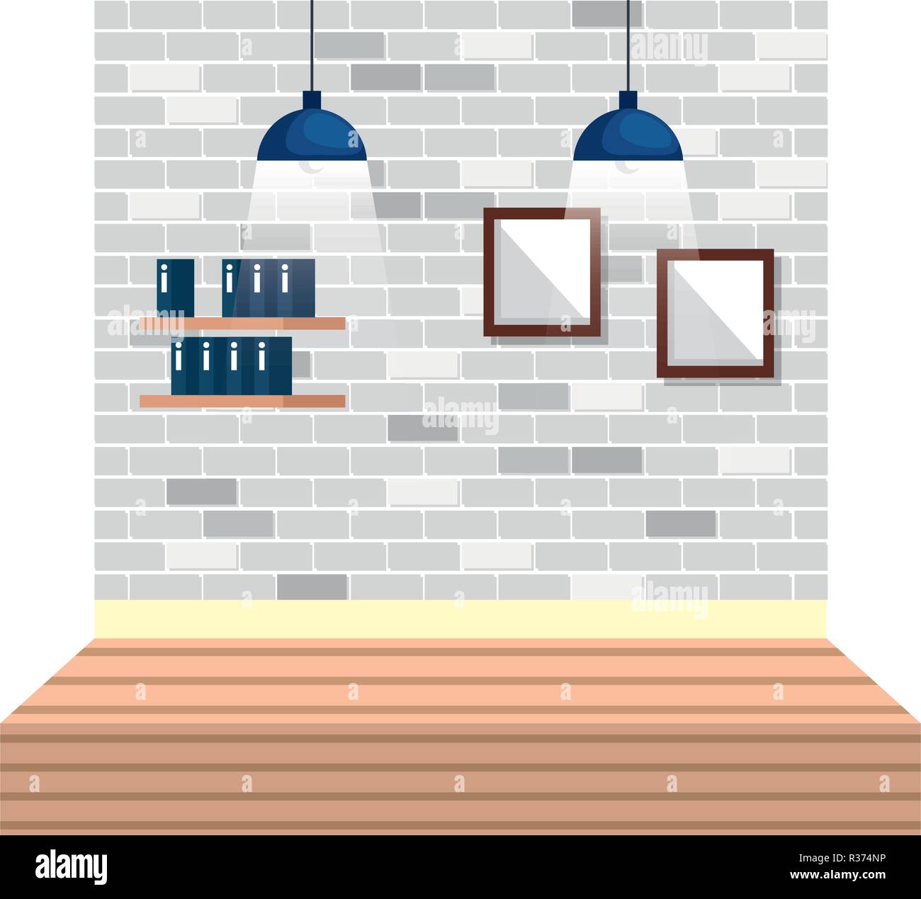 workplace office scene icon vector illustration design Stock Vector ...