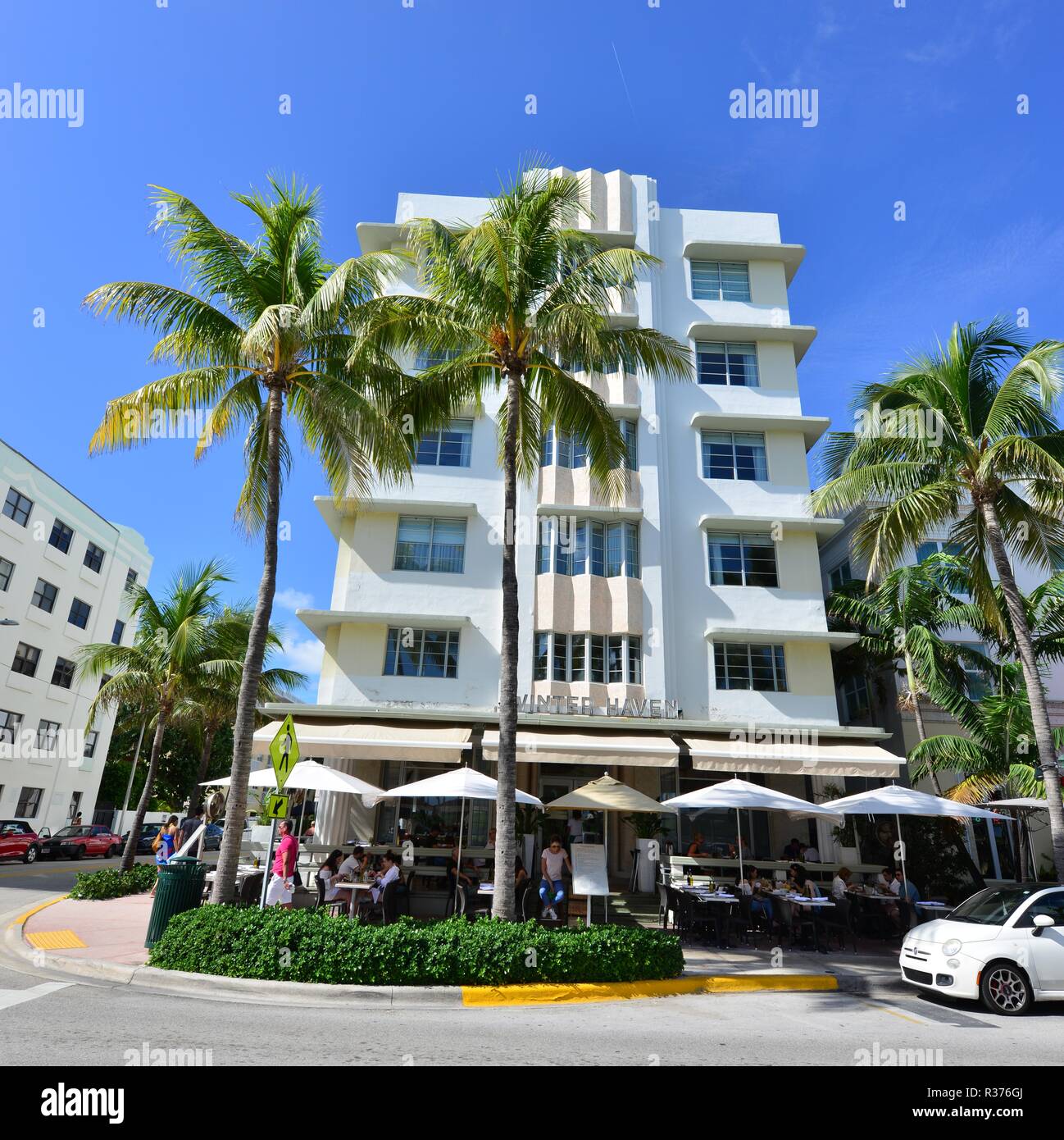 Ocean boulevard in Miami Stock Photo - Alamy