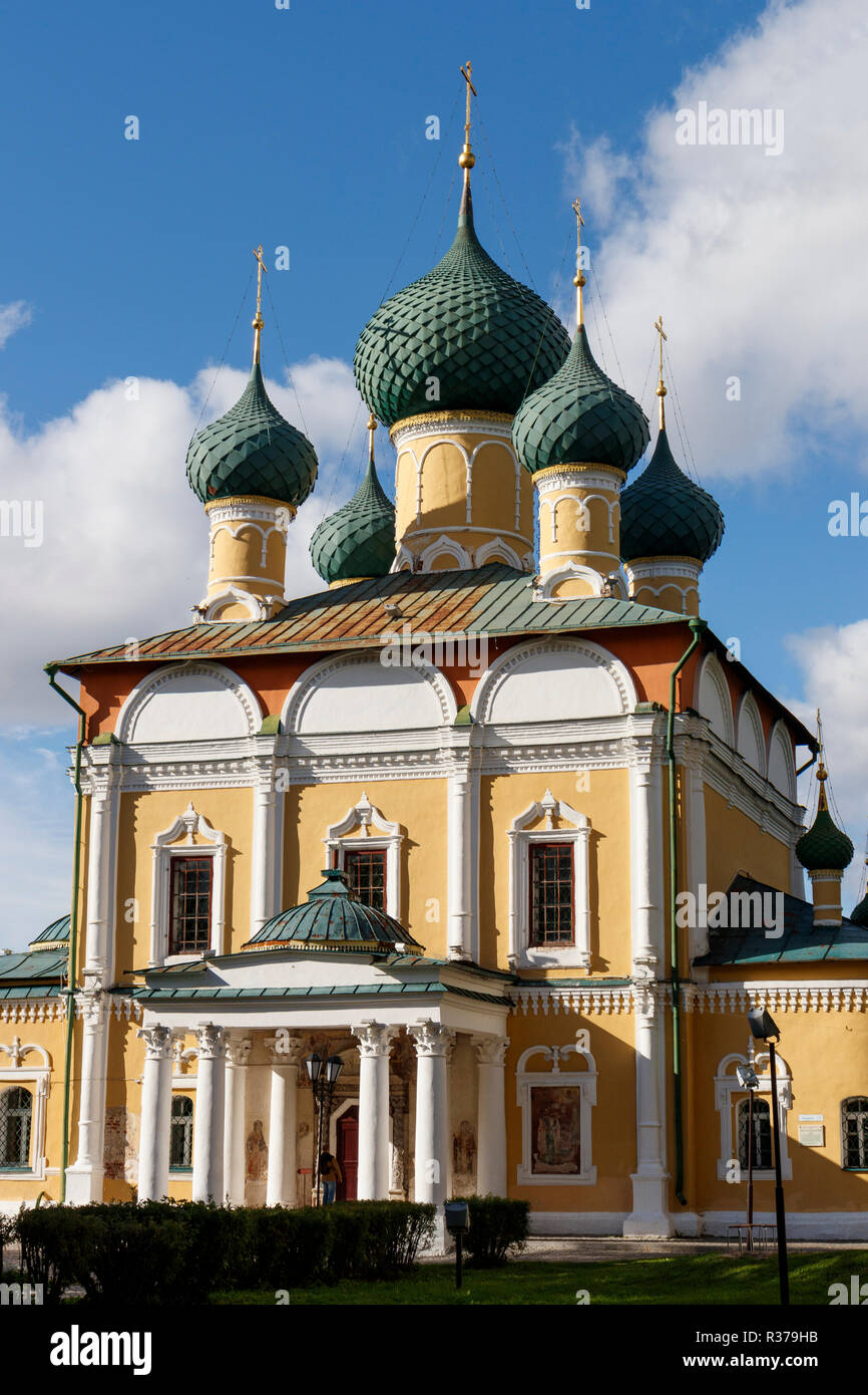 The 1713 Transfiguration Cathedral in Uglich, Uglich, Yaroslavl Oblast, Northern Russia. Stock Photo