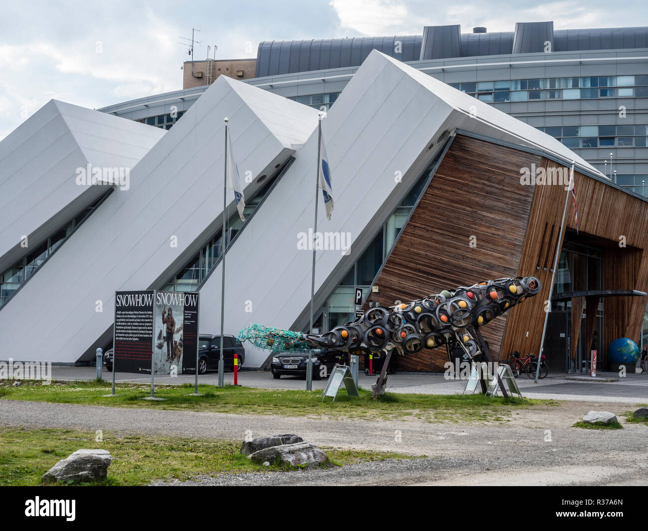 Tromsö harbour, museum Polaria, Tromsö, Norway. Stock Photo