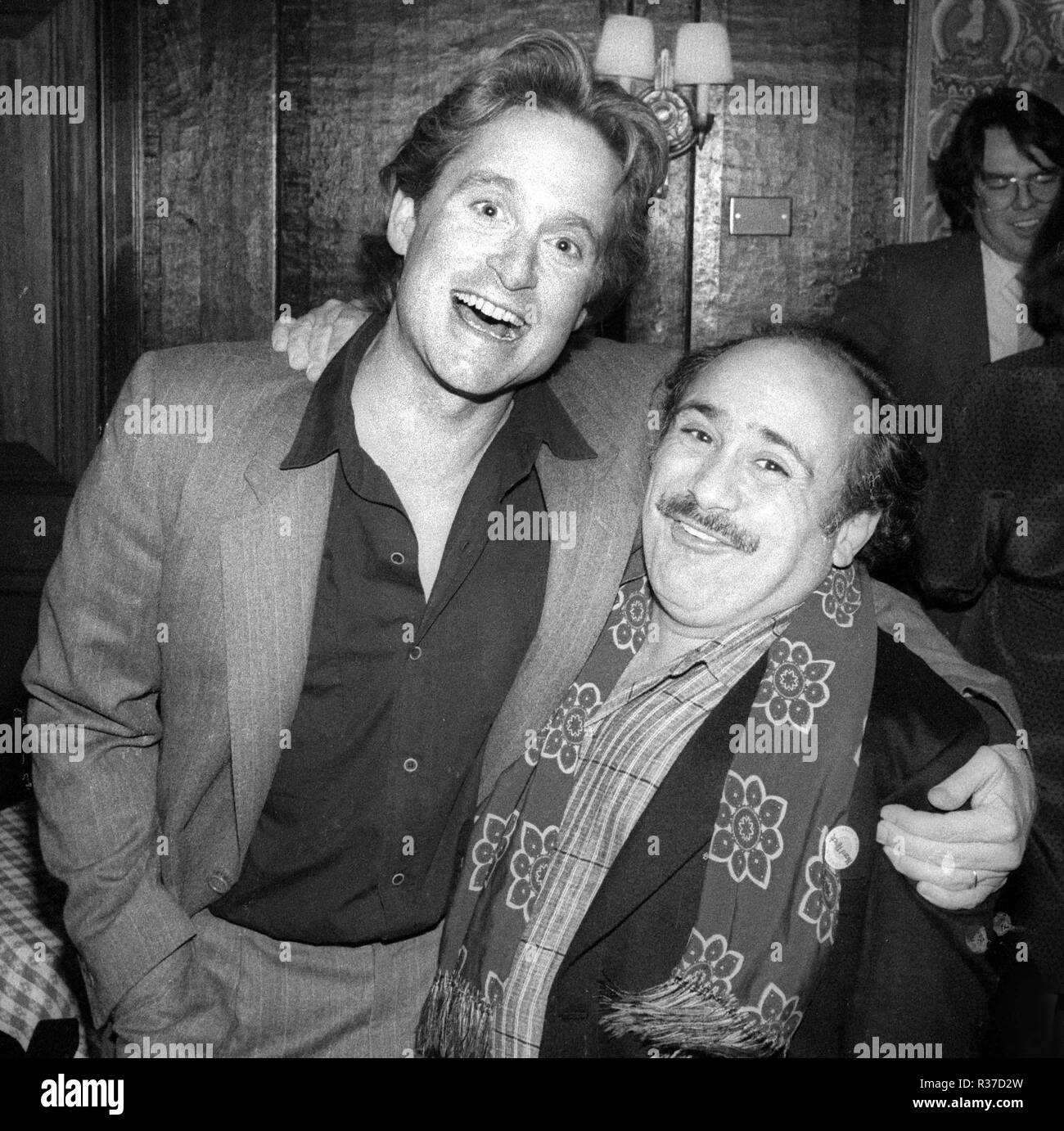 Michael Douglas and Danny DeVito 1984 Photo By Adam Scull/PHOTOlink/MediaPunch Stock Photo