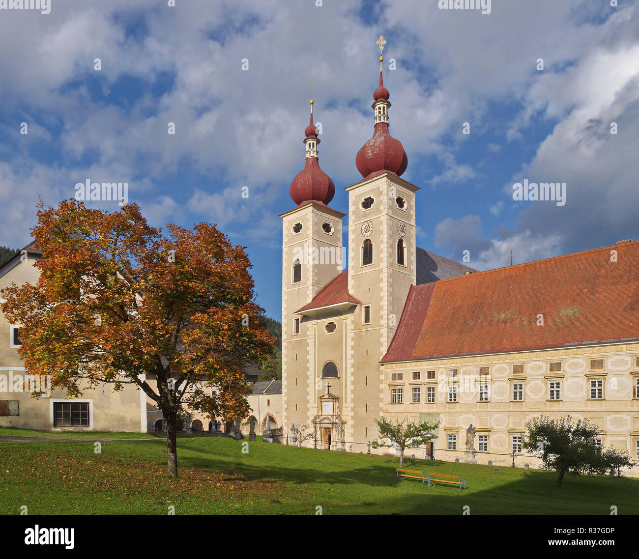 st. lambrecht's abbey / styria / austria Stock Photo