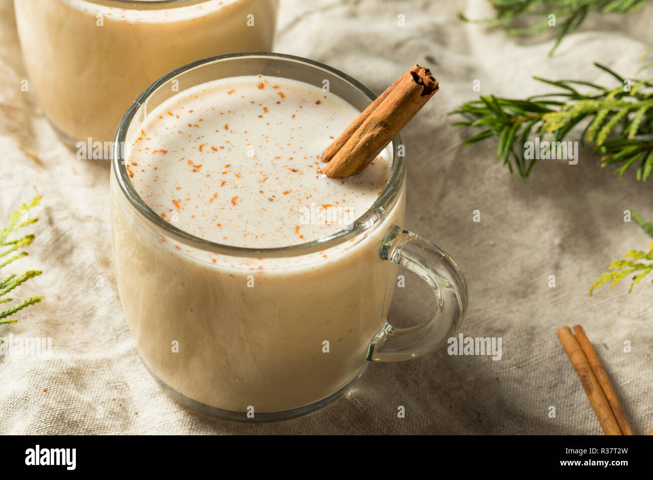 Homemade Puerto Rican Coquito Eggnog for the Holidays Stock Ph photo