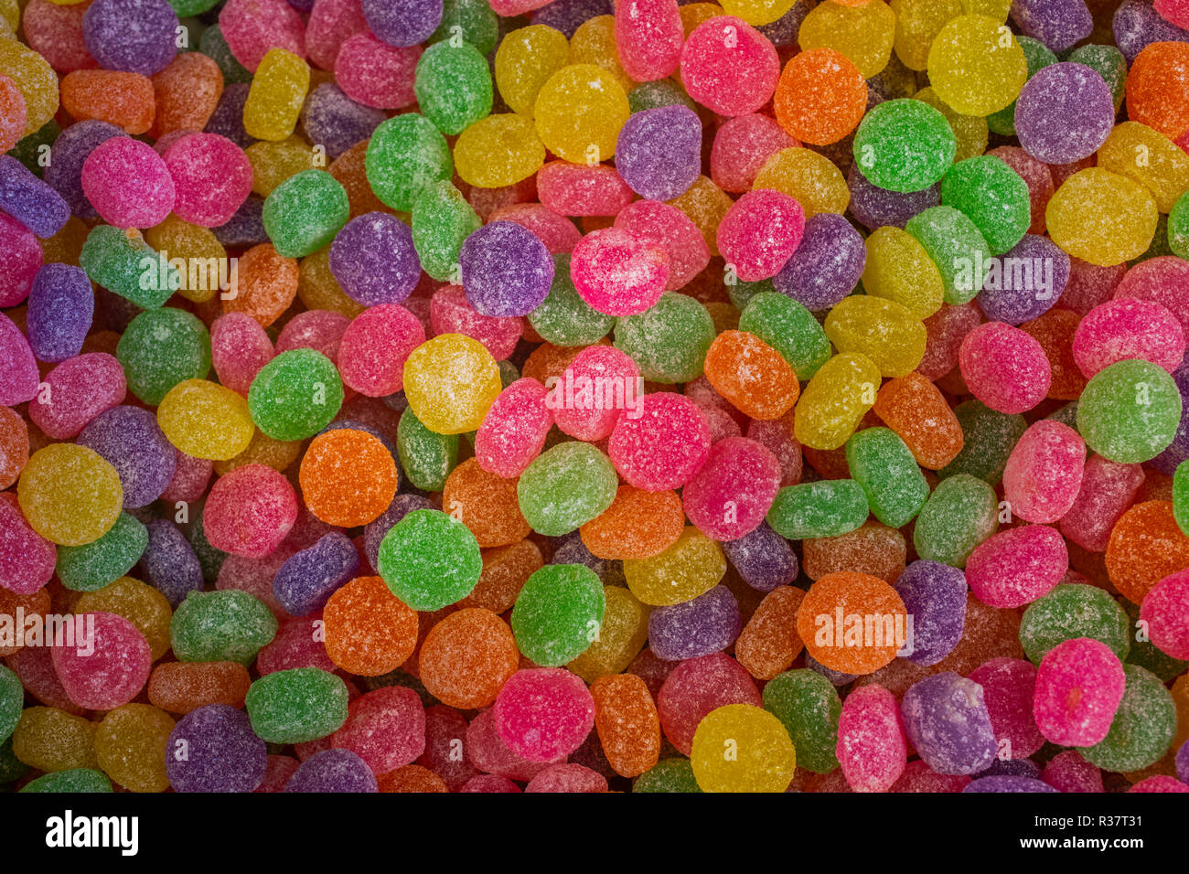 Colourful sweets, tropical Jelly Dots, Canada Stock Photo