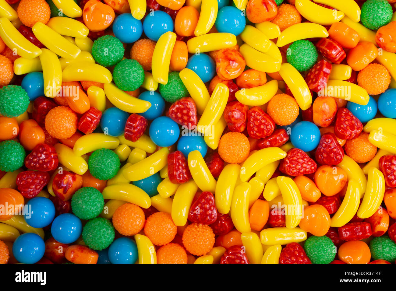 Colourful sweets, fruit blasts, Canada Stock Photo