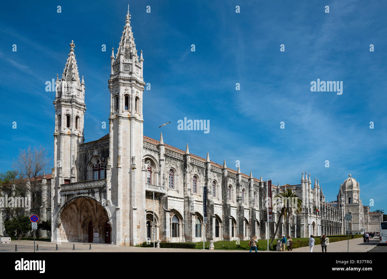 Mosteiro dos Jerónimos, Hieronymus Monastery, Belém, Lisbon, Lisbon District, Portugal Stock Photo
