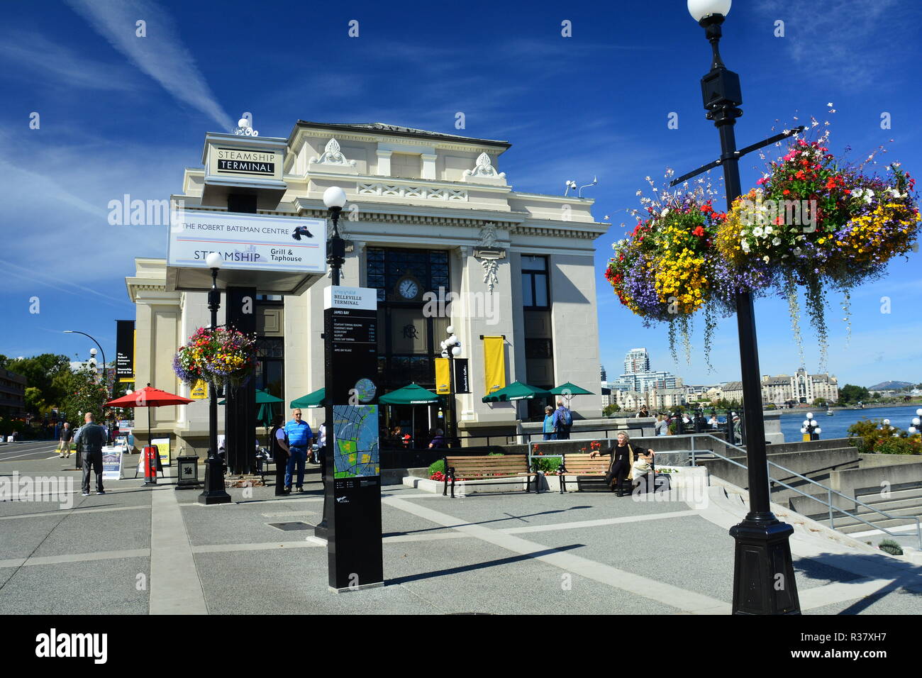 Steamship Terminal building in Victoria BC, Canada Stock Photo