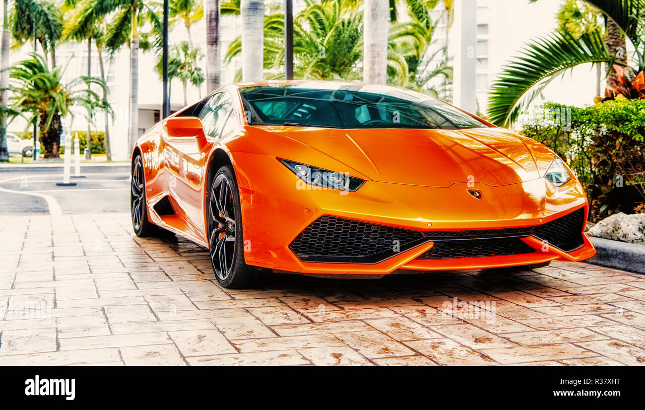 Miami Florida Usa February 19 2016 Supercar Lamborghini