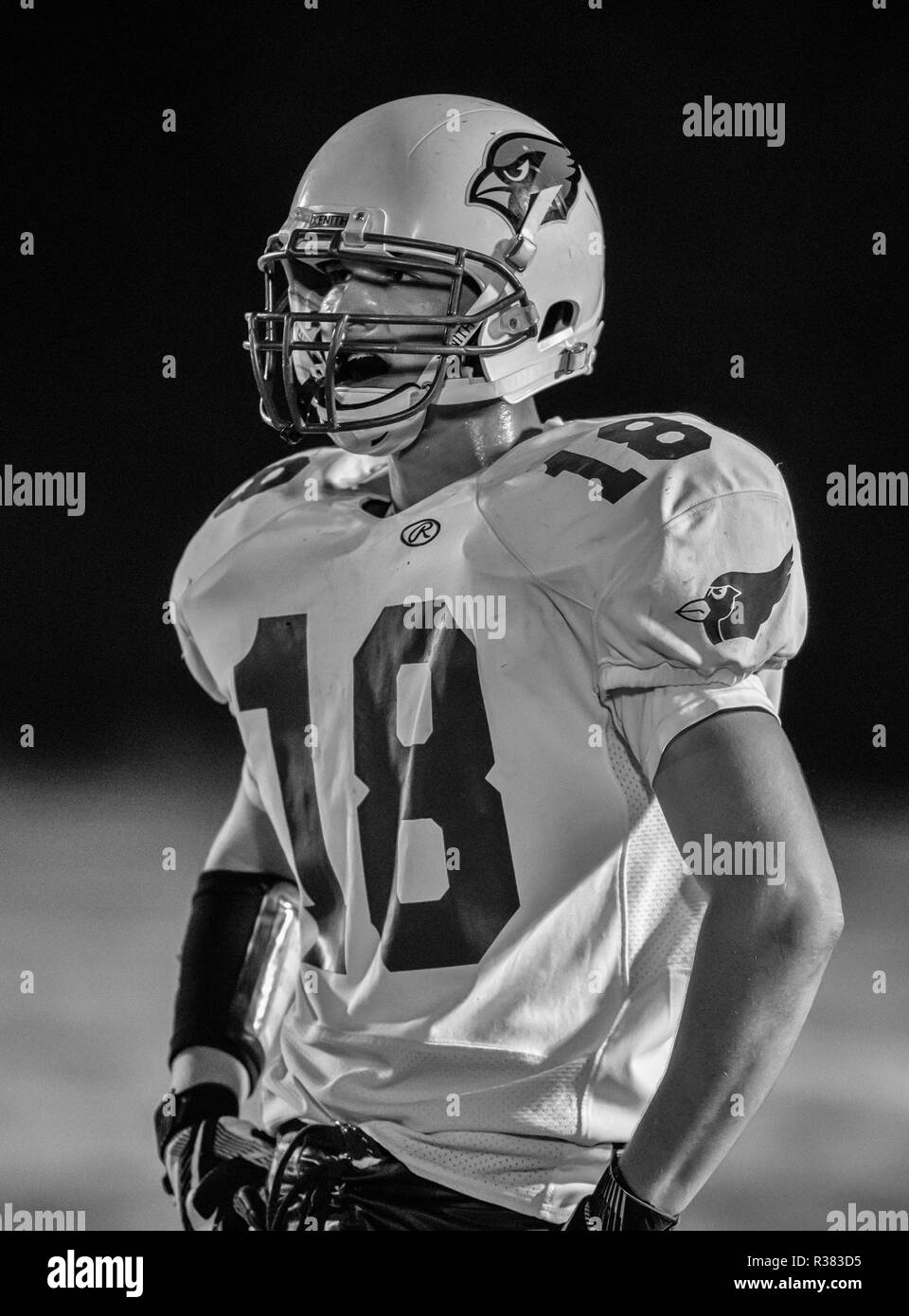 Football action with Big Valley vs. Los Molinos High School in Palo