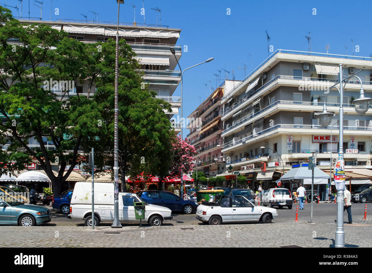 KAVALA, GREECE - JUNE 17, 2011: Panoramic view to center of city of Kavala,  East Macedonia and Thrace, Greece Stock Photo - Alamy
