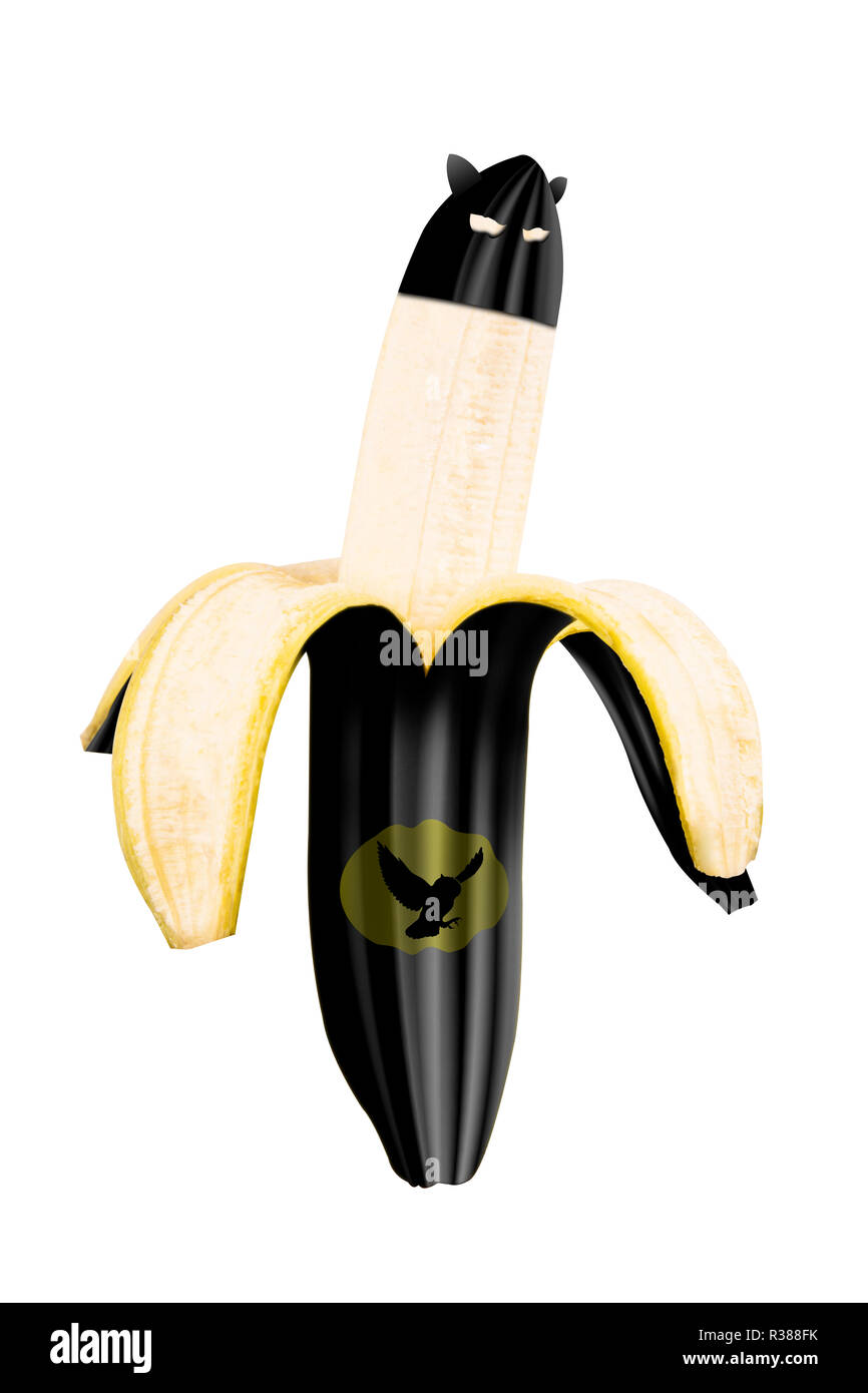 batman banana Stock Photo