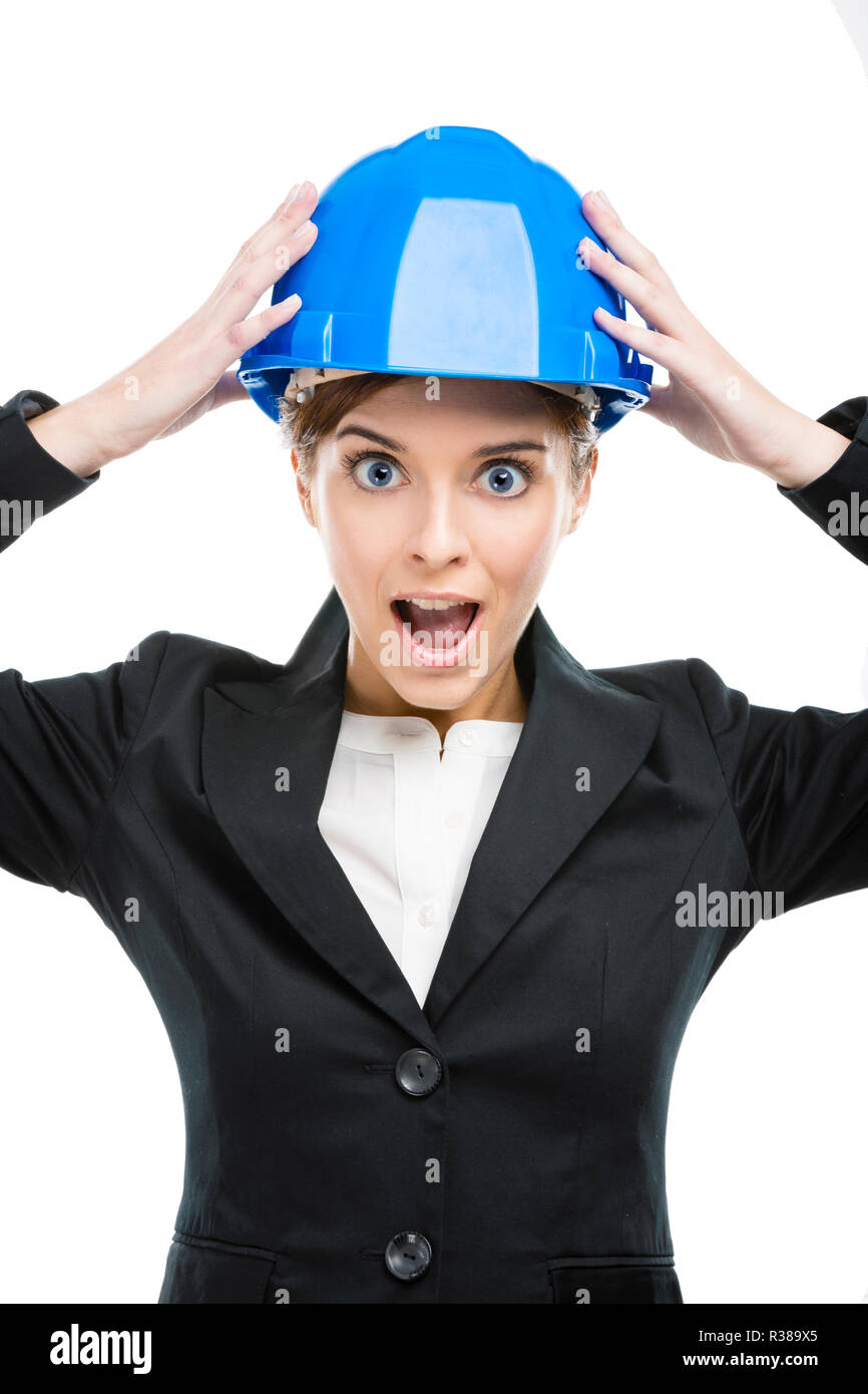 Woman holding big direction arrow hi-res stock photography and images ...