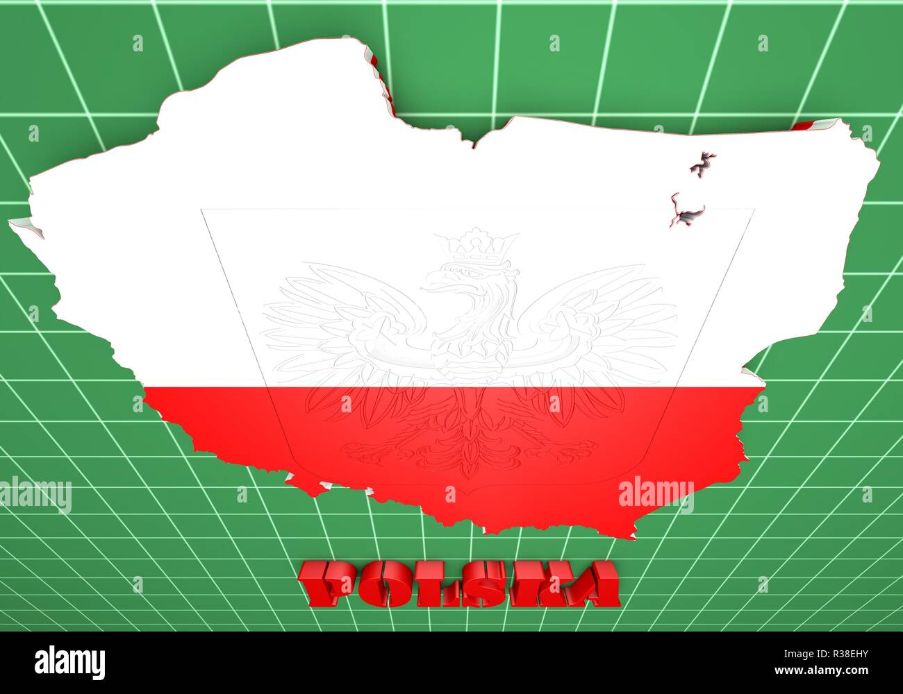 Map of old poland borders hi-res stock photography and images - Alamy