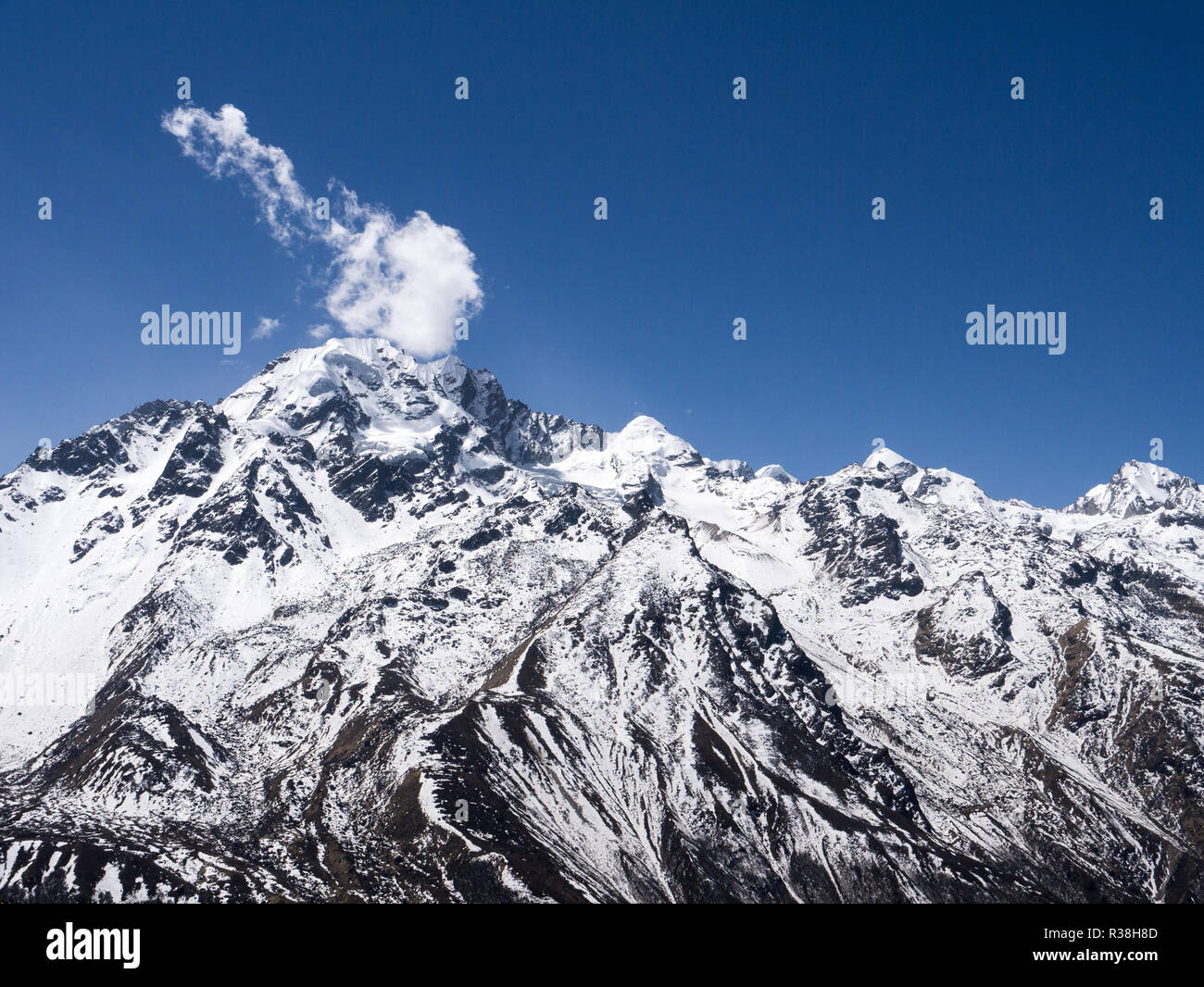 nepal himalaya langtang Stock Photo
