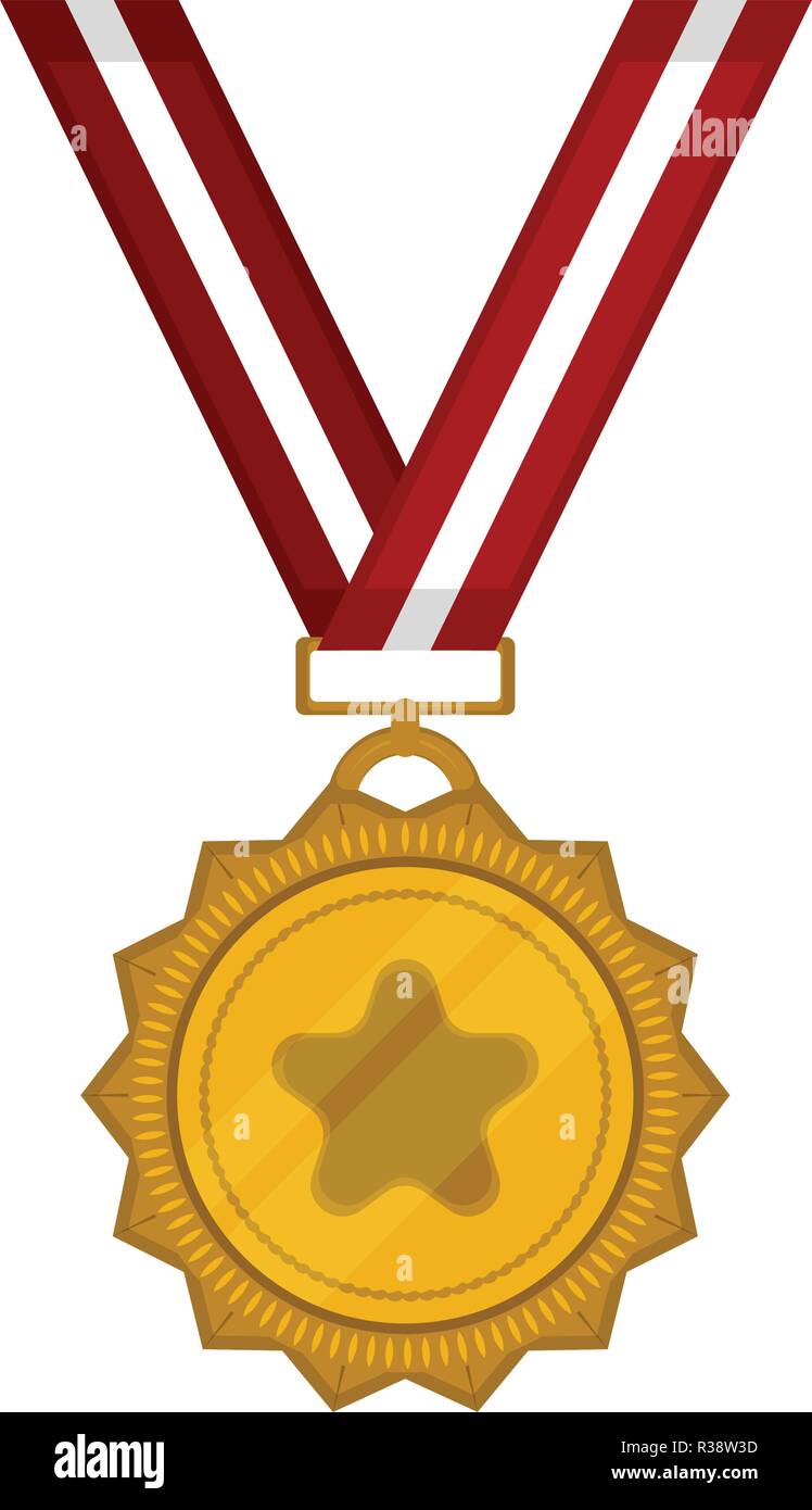 Golden medal icon Stock Vector Image & Art - Alamy