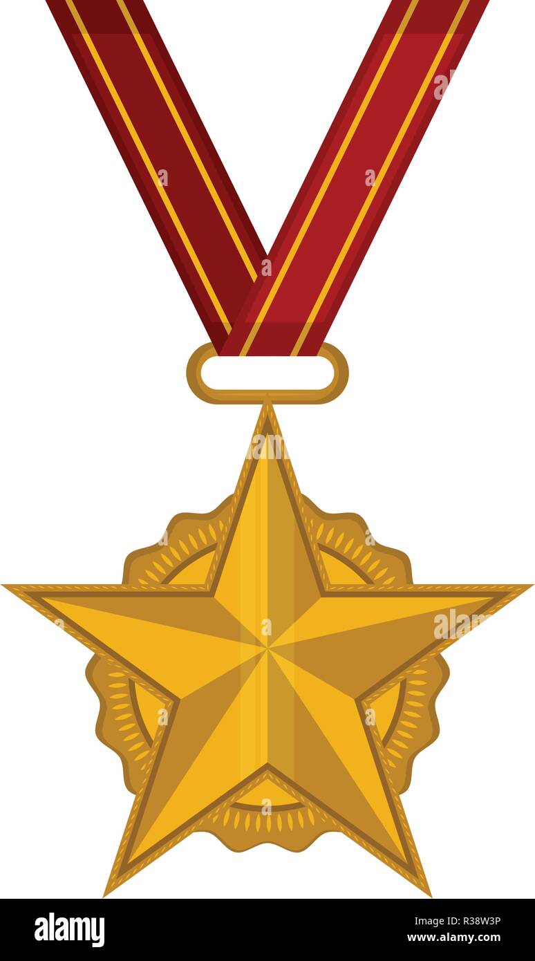 Golden medal icon Stock Vector Image & Art - Alamy