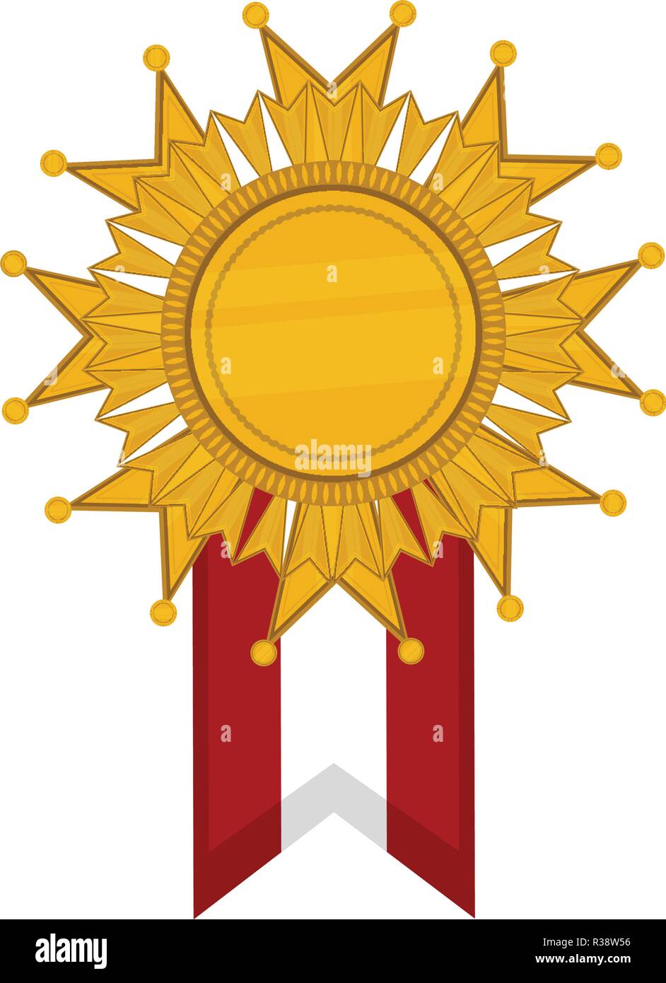 Golden medal icon Stock Vector Image & Art - Alamy