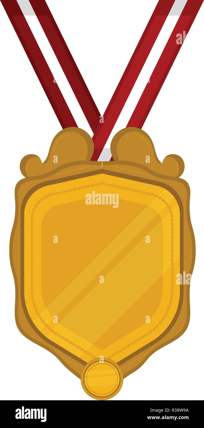 Golden medal icon Stock Vector Image & Art - Alamy