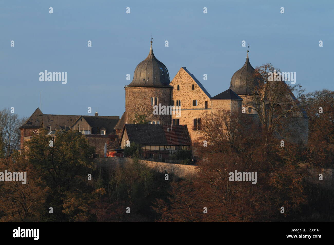 sleeping beauty castle sababurg castle in Stock Photo - Alamy