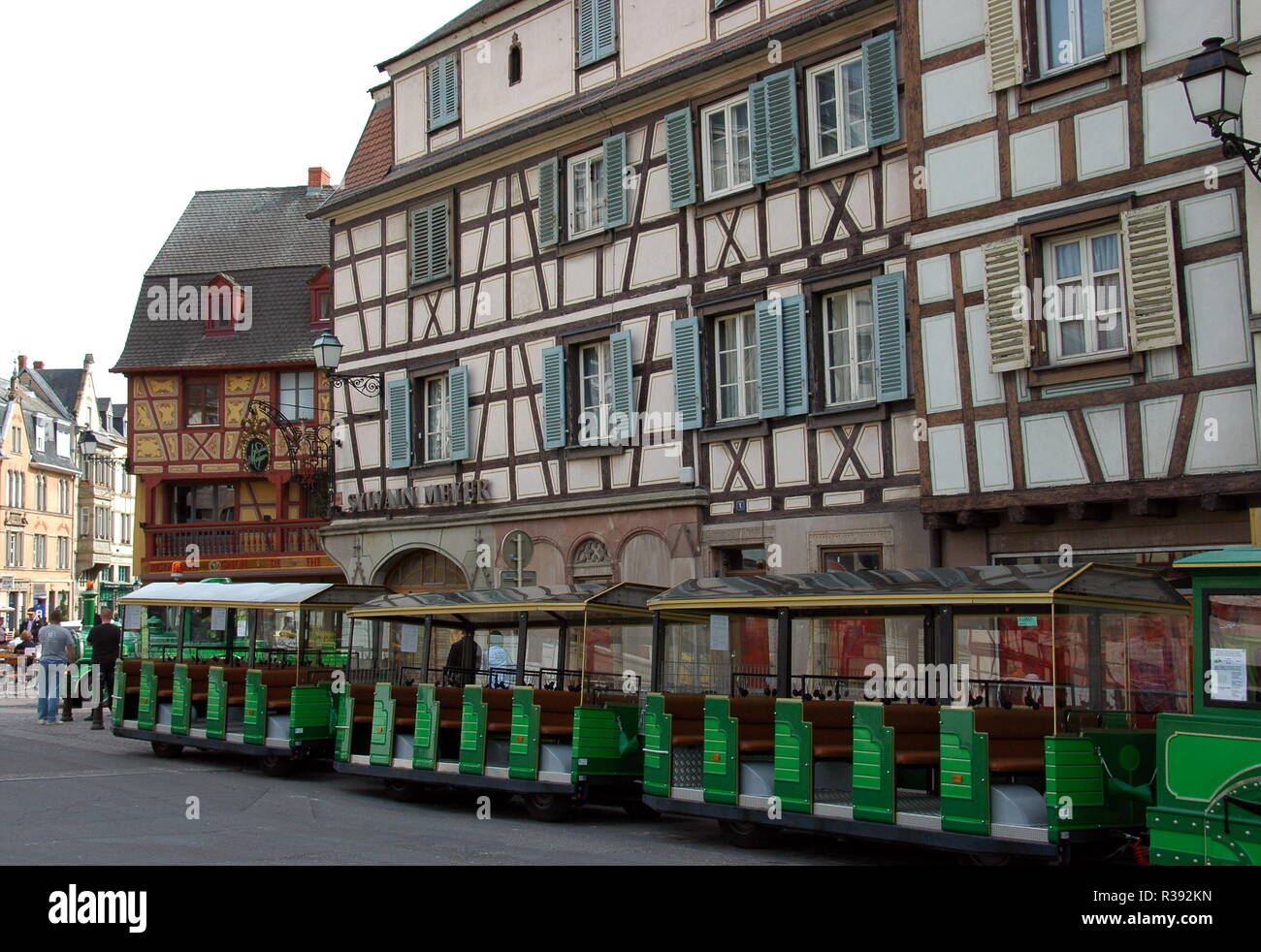 half-timbered houses in colmar / alsace Stock Photo