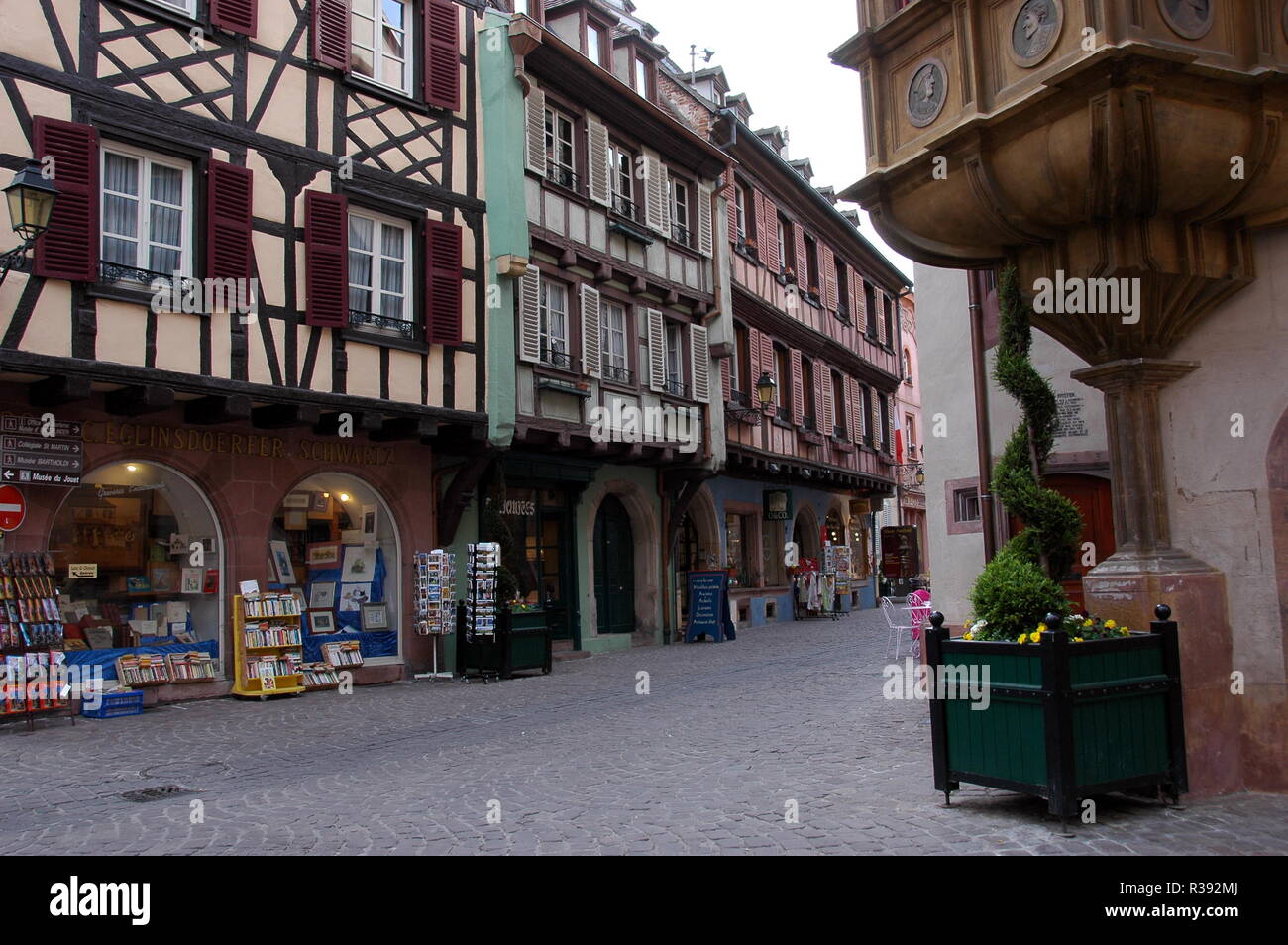 road at maison pfister colmar / alsace Stock Photo