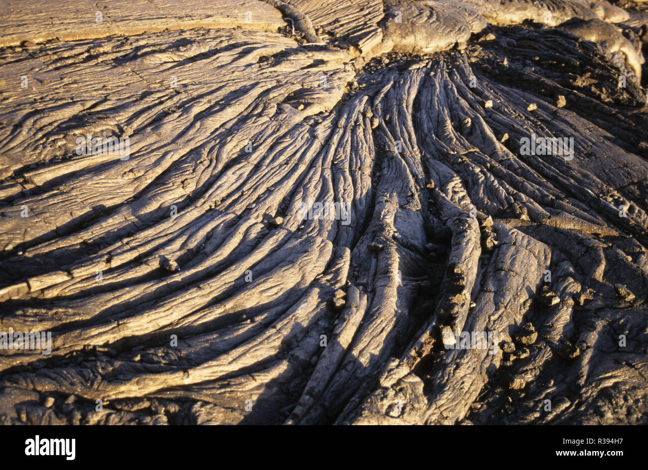 lava flow in hawaii Stock Photo