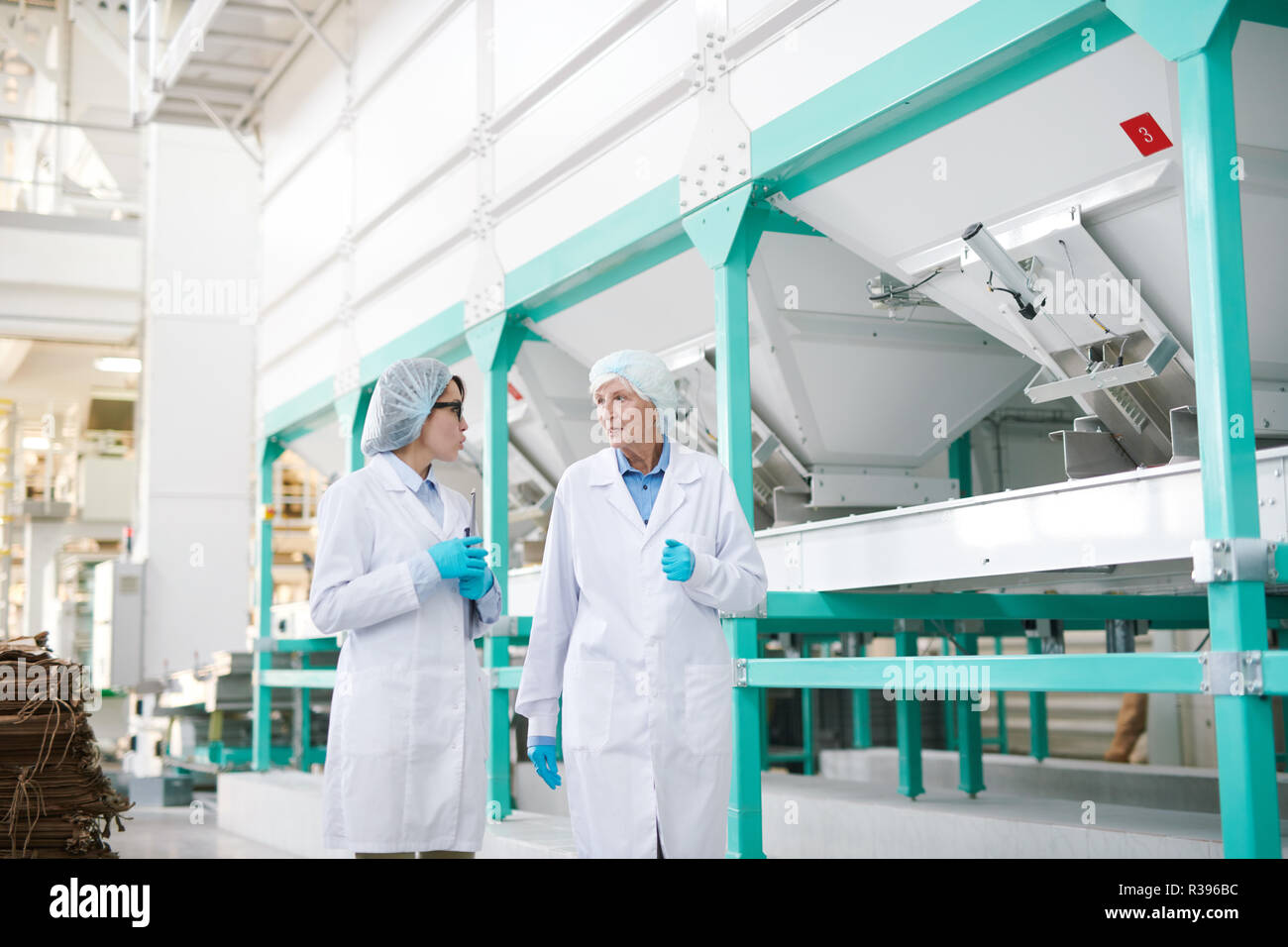 Tour of Modern Factory Stock Photo
