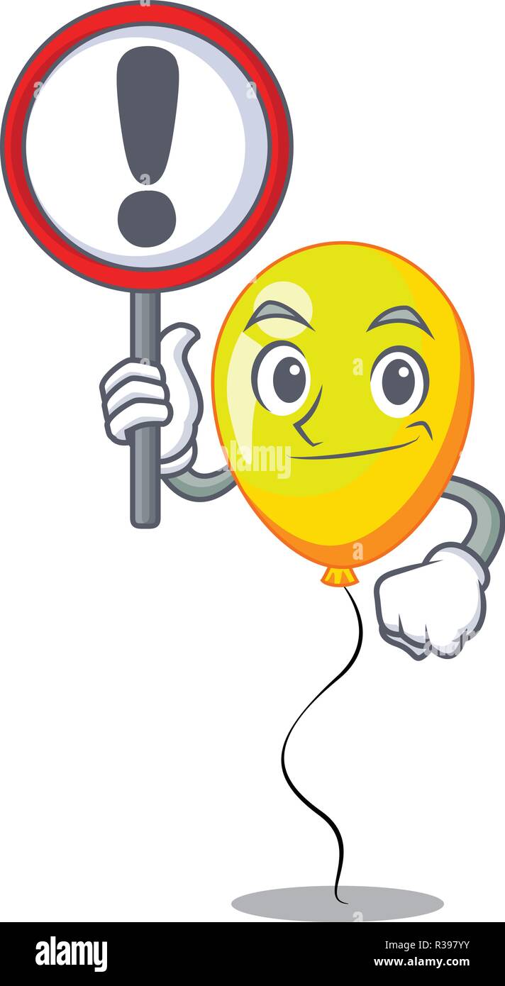 Warning Balloon Inflatable warning Stock Vector Images - Alamy