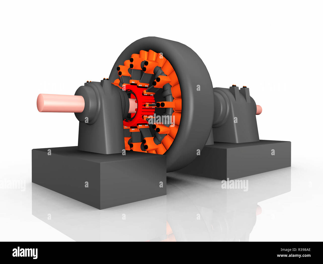 computer generated 3d illustration with an electric generator Stock Photo -  Alamy