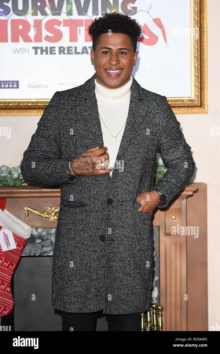 LONDON, UK. November 21, 2018: Zak Smith at the 'Surviving Christmas with the Relatives' premiere at the Vue Leicester Square, London. Picture: Steve Vas/Featureflash Credit: Paul Smith/Alamy Live News Stock Photo