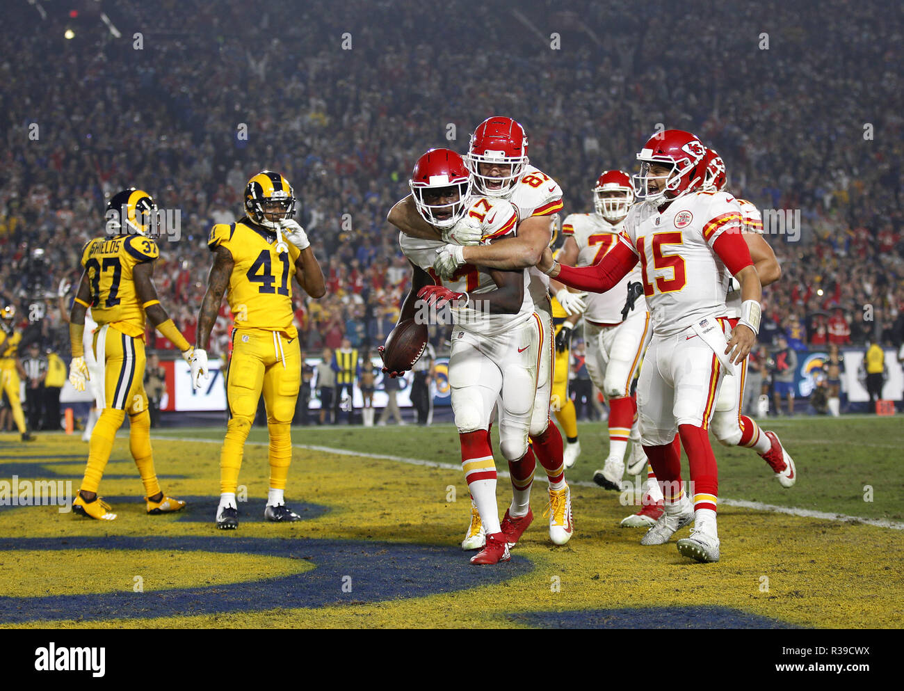 RAMS vs CHIEFS TO BE PLAYED AT COLISEUM MONDAY, NOVEMBER 19 - Los Angeles  Coliseum