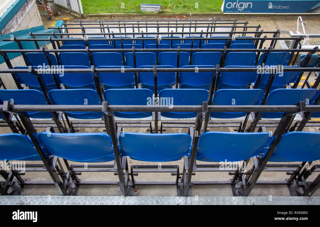 Adams Park, High UK. 22nd Nov 2018. Safe seating at Football