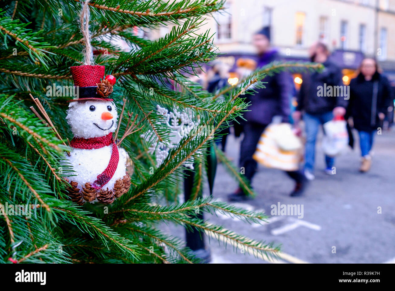 Bath christmas xmas market stall chalets hires stock photography and