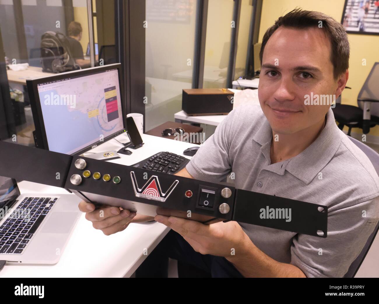 Los Angeles, California, USA. 31st Oct, 2018. Josh Bashioum, CEO of