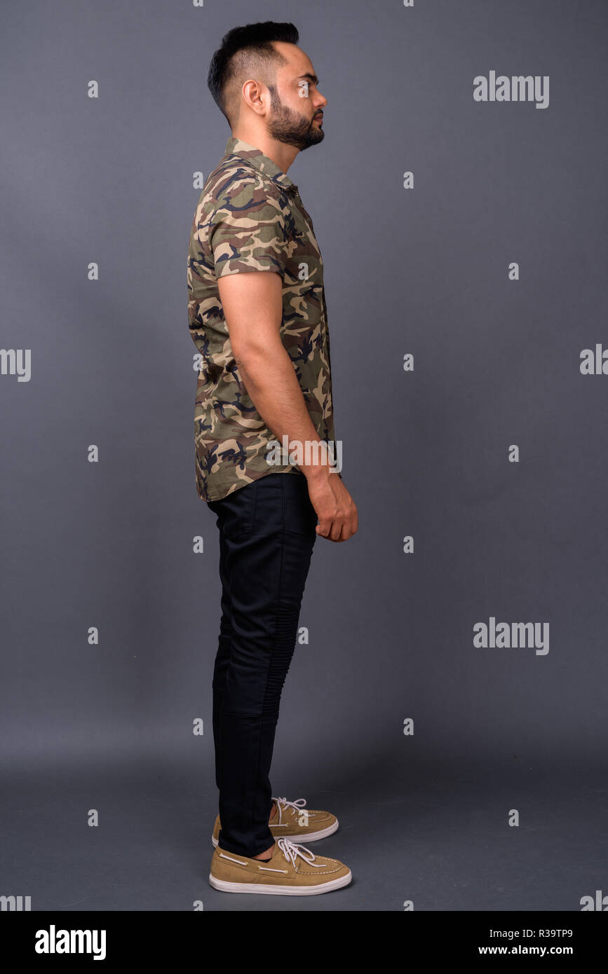 Indian young man full profile hi-res stock photography and images - Alamy