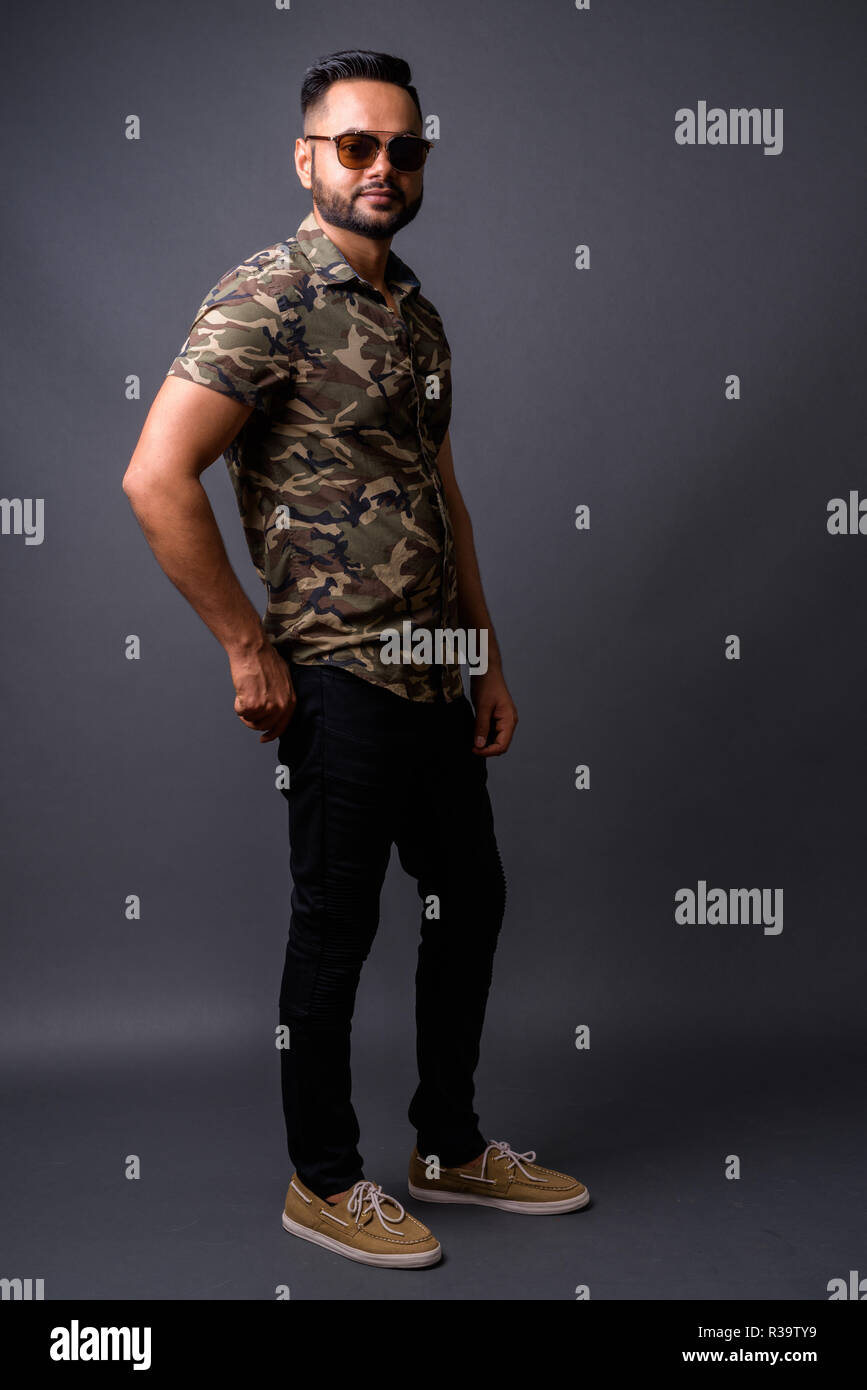 Studio shot young bearded indian hi-res stock photography and images ...