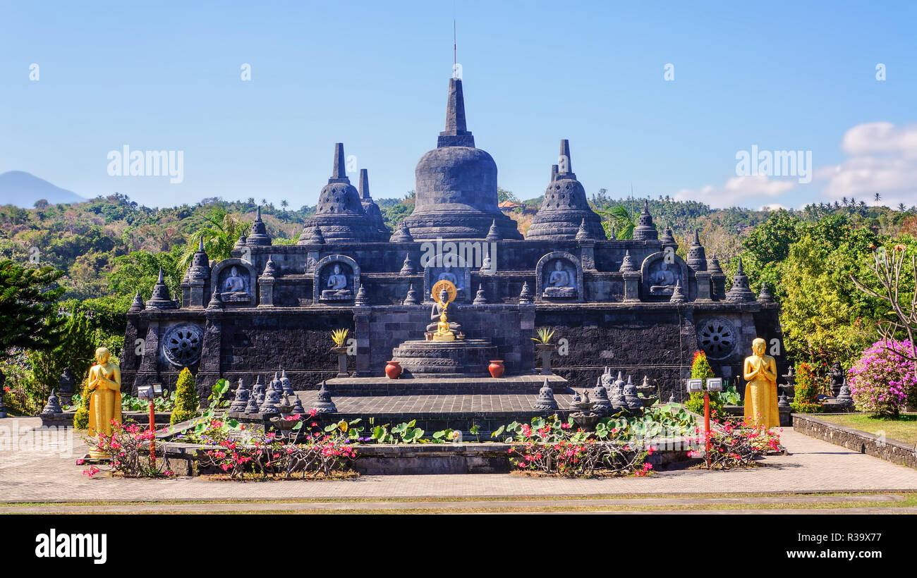 Temple Brahma Vihara Arama Banjar Bali, Indonesia Stock Photo