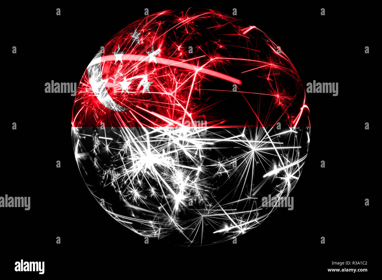 Abstract Singapore Sparkling Flag Christmas Ball Holiday Concept Isolated On Black Background Stock Photo Alamy Shop online or visit our office. alamy