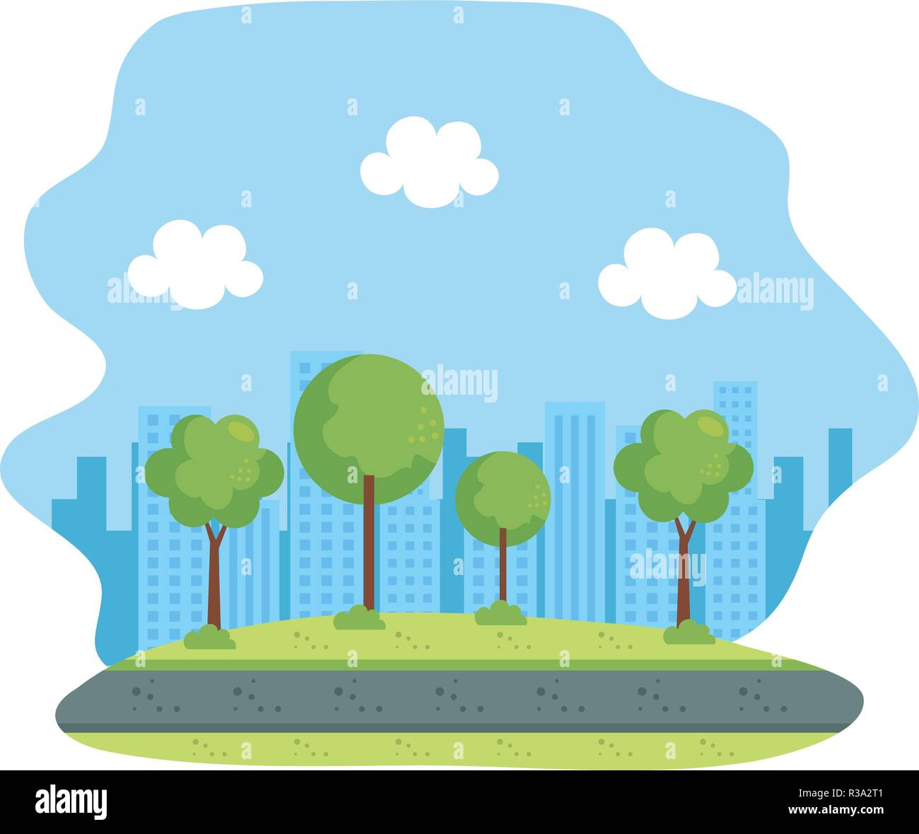 park landscape scene icon Stock Vector Image & Art - Alamy