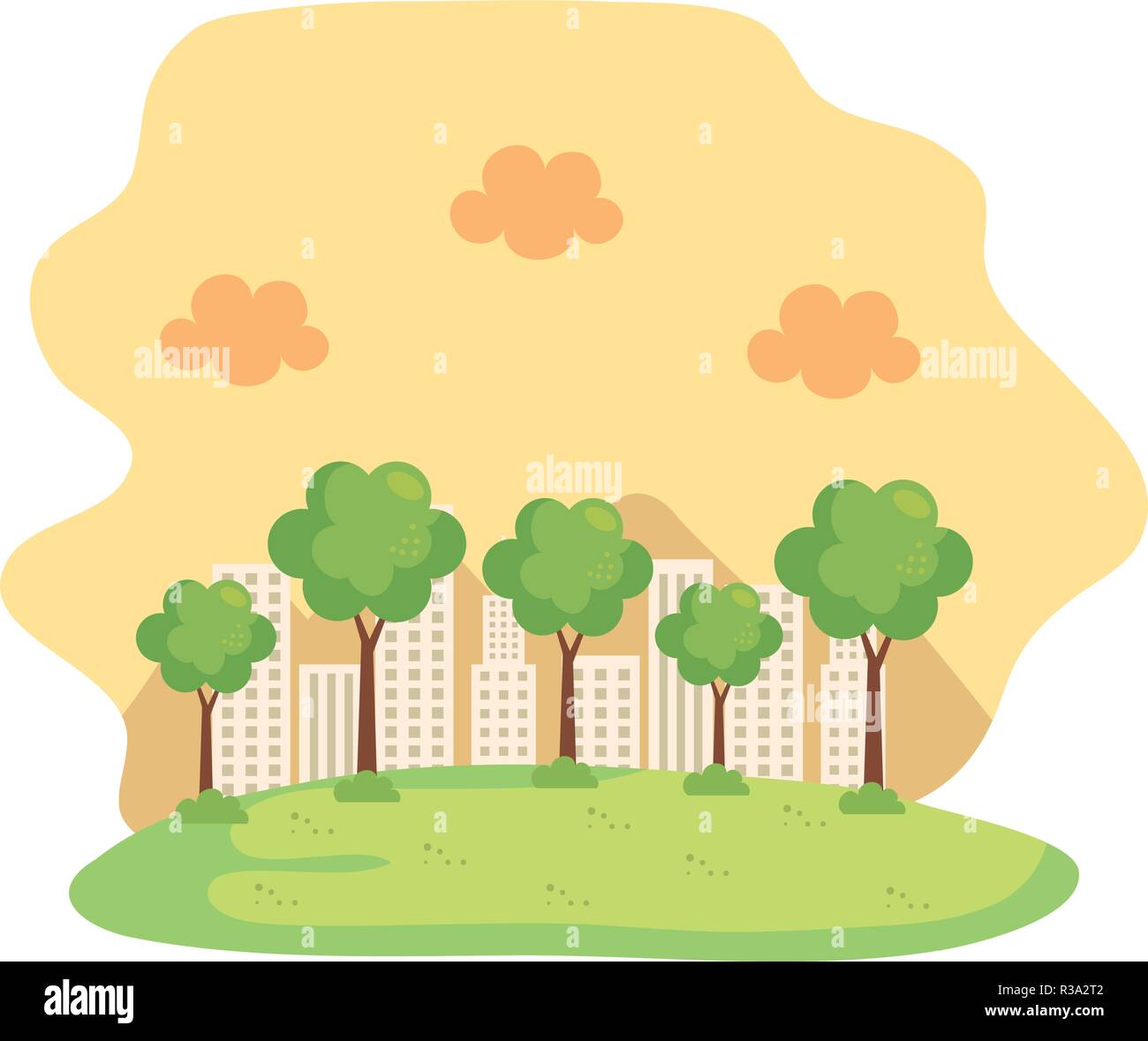 park landscape scene icon Stock Vector Image & Art - Alamy