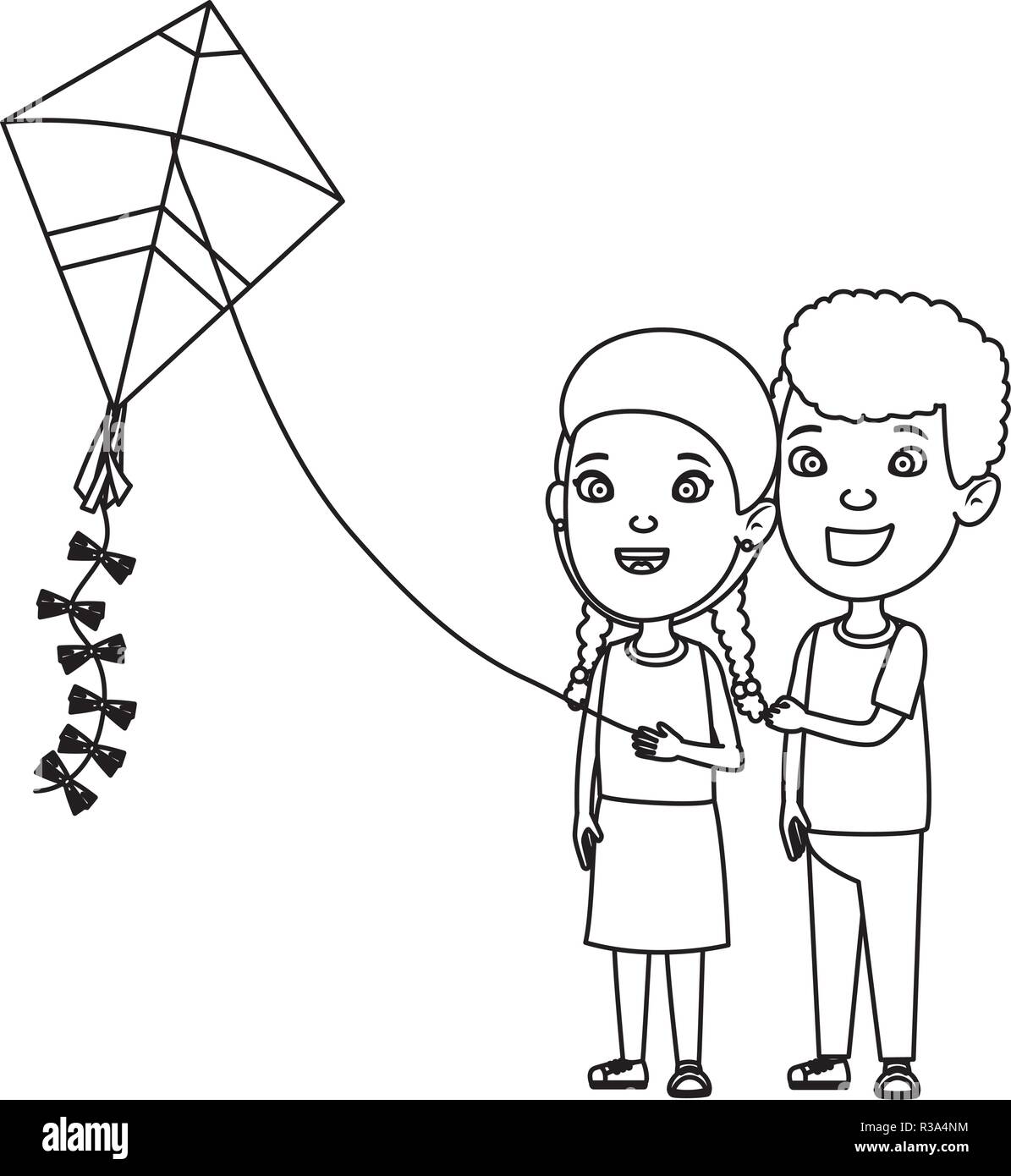 Kite Flying Coloring Pages  Get Coloring Pages