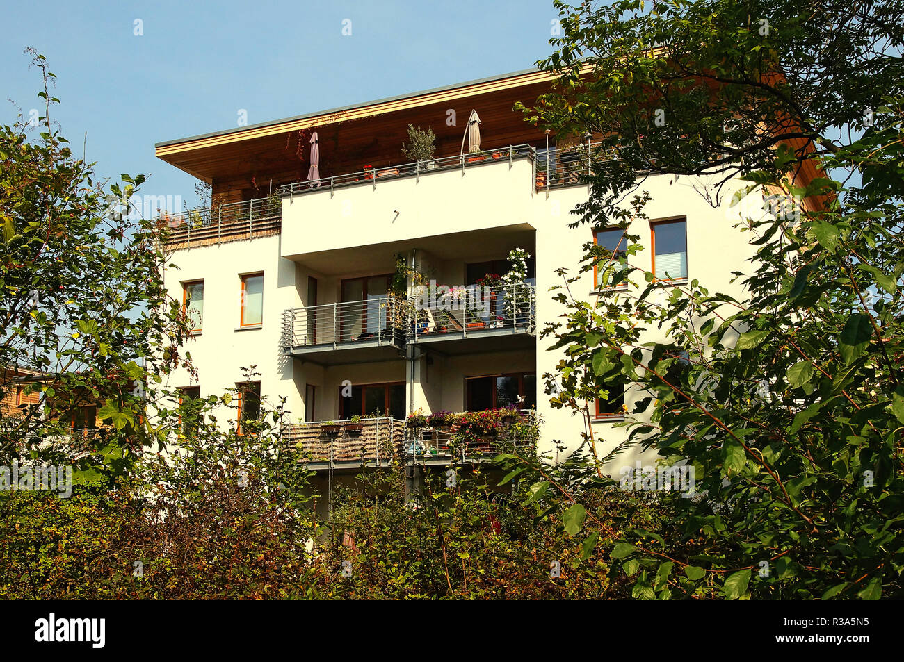 modern residential house berlin germany Stock Photo