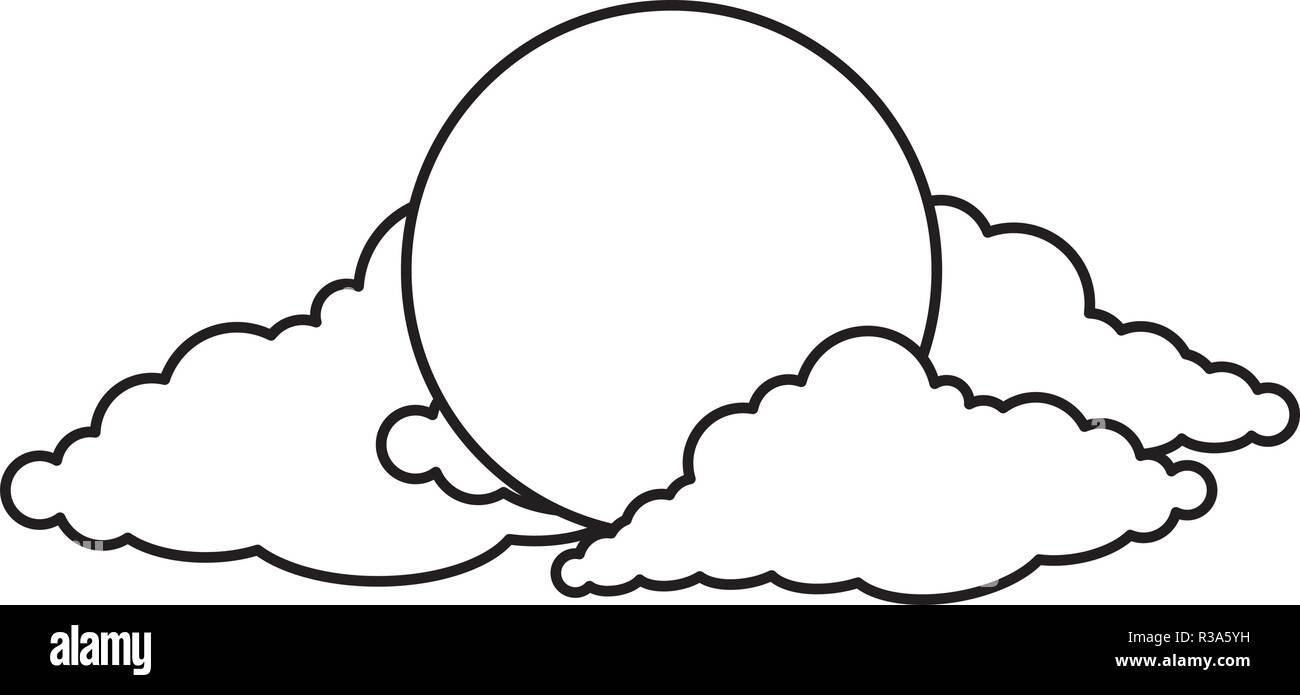 sun with clouds icon Stock Vector Image & Art - Alamy
