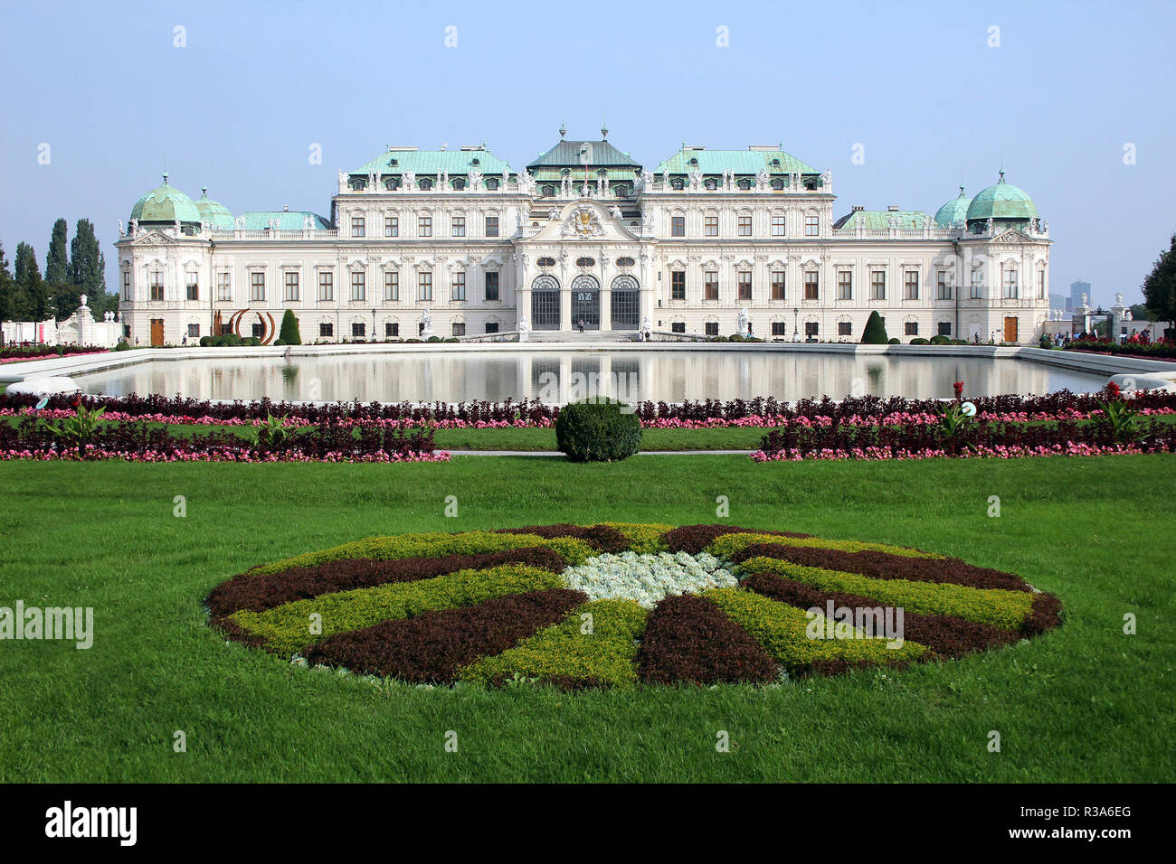 castle upper belvedere in vienna,austria Stock Photo