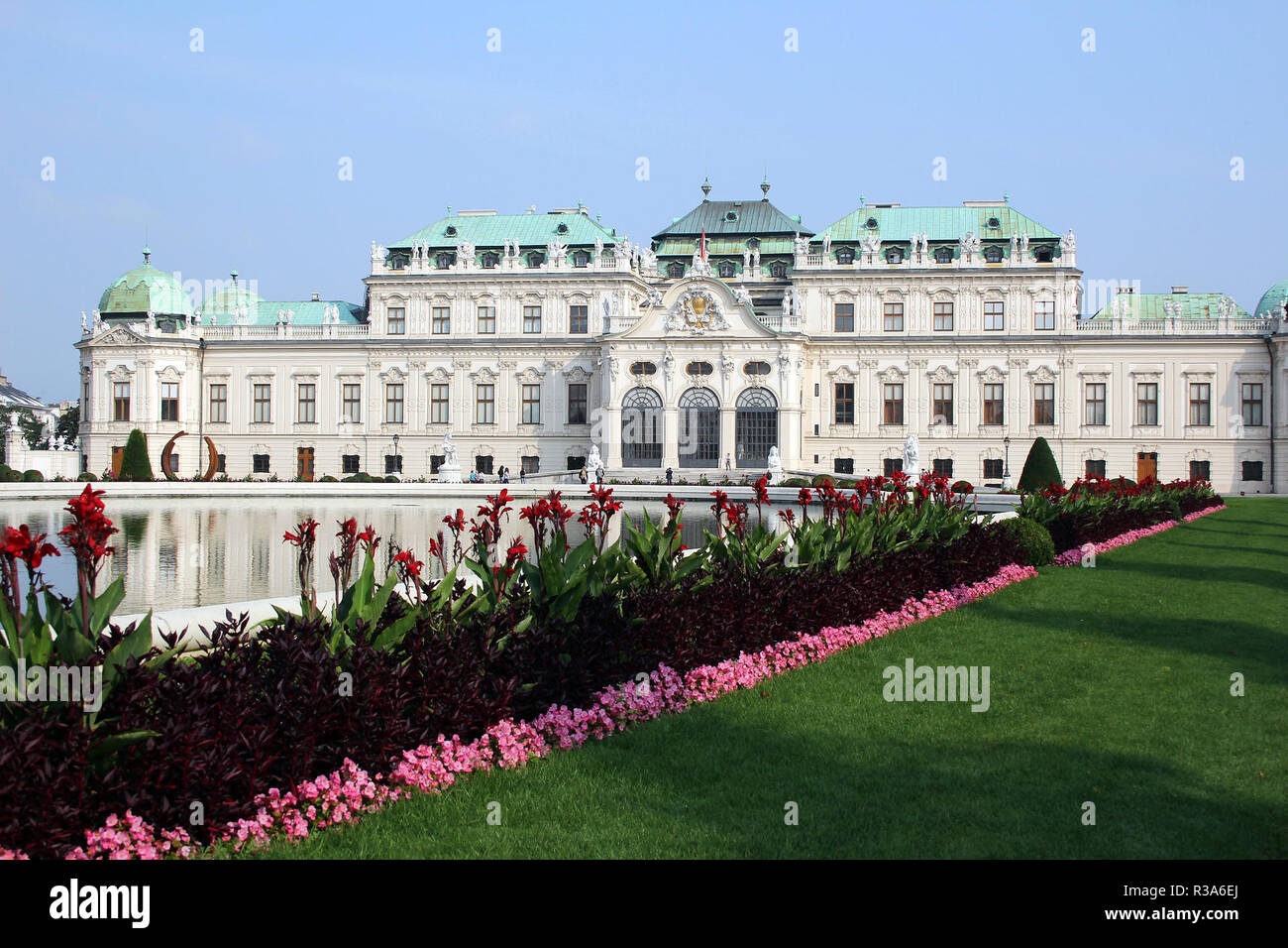 castle upper belvedere in vienna,austria Stock Photo