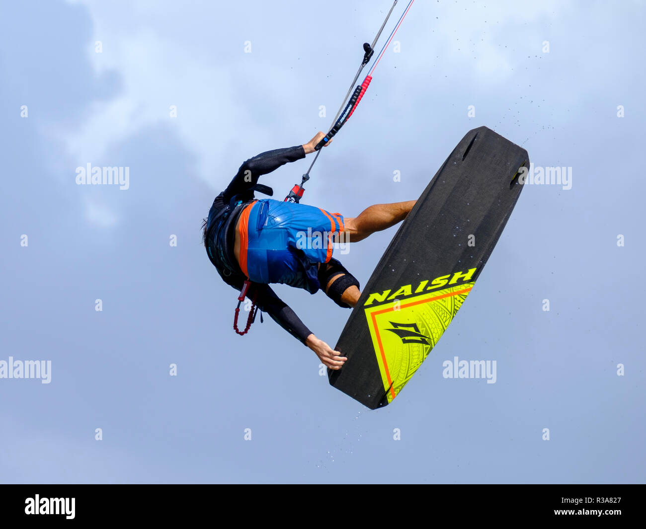 Kitesurfers at Caloundra Stock Photo